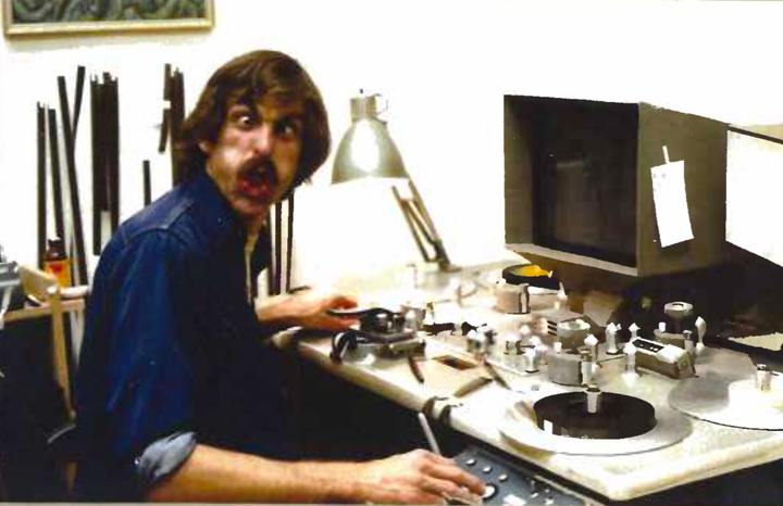 Ernie Fosselius at work in the 1970s.