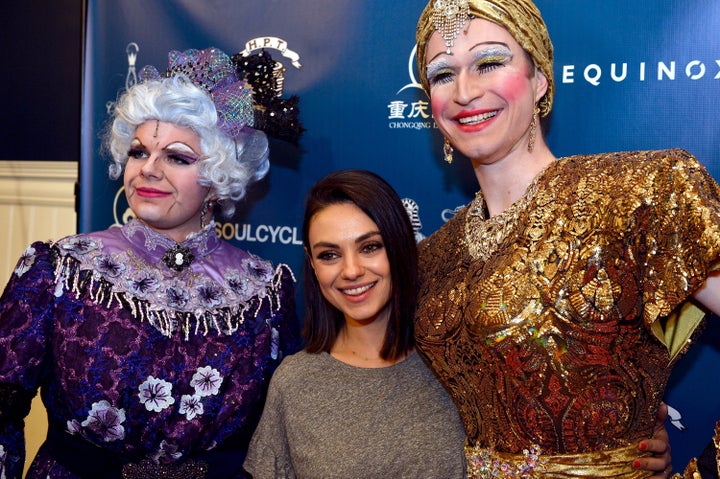 Hasty Pudding paid tribute on Thursday to actress Mila Kunis, a vocal advocate for gender equality, as the group announced it would finally let women perform.