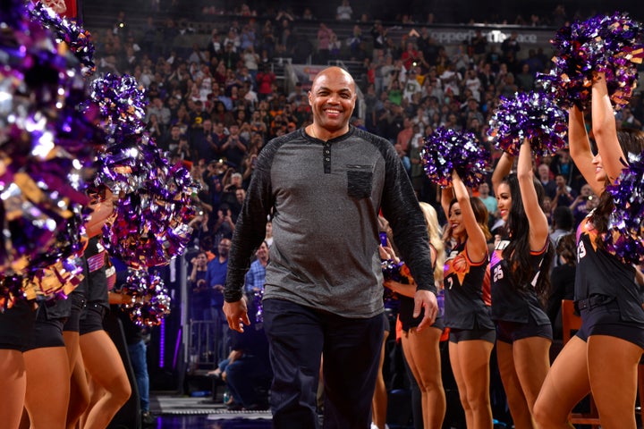 Charles Barkley, pictured Jan. 12 at a Phoenix Suns game, went on the offensive after a viewer tweeted an insult about his weight.