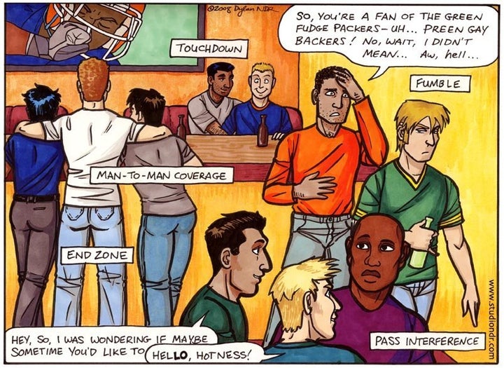 This Beautiful Book Of Cartoons Looks At Sports From A Gay Angle