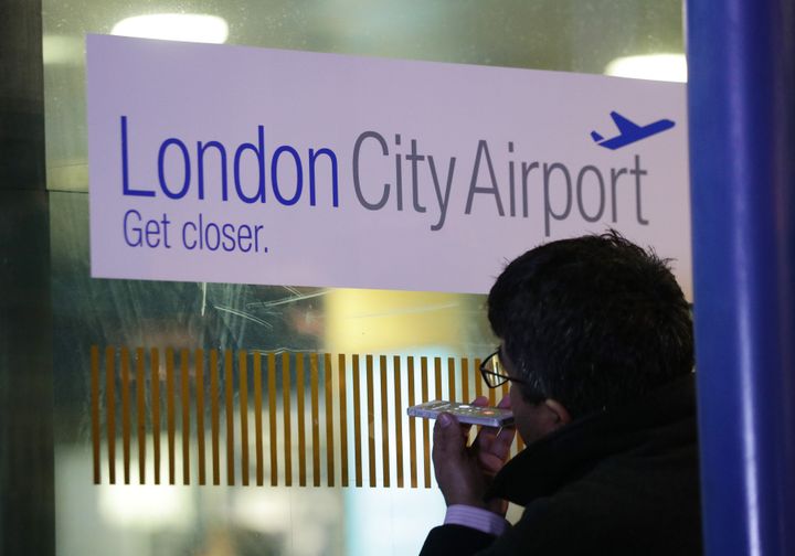 The plane was taking off from London City Airport