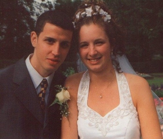 Michelle and Daniel on their wedding day.