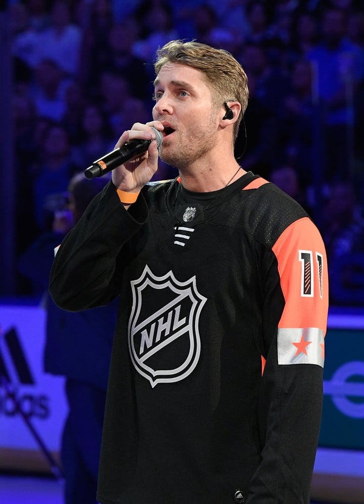 Brett Young sang his heart out at the NHL All-Star Game but some viewers weren't having it.