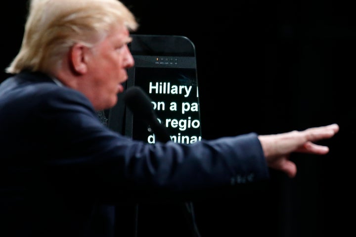 Donald Trump speaks in Selma, North Carolina, on Nov. 3, 2016.