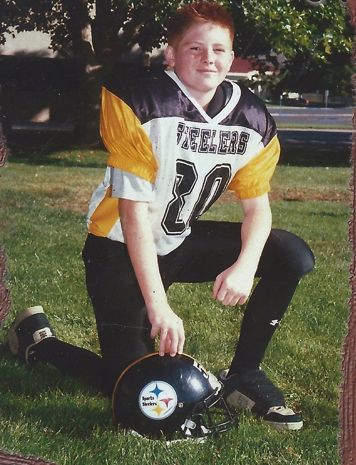 The author's son, Paul, in 2004. He was diagnosed with CTE after he died in a motorcycle accident 10 years after this picture was taken.