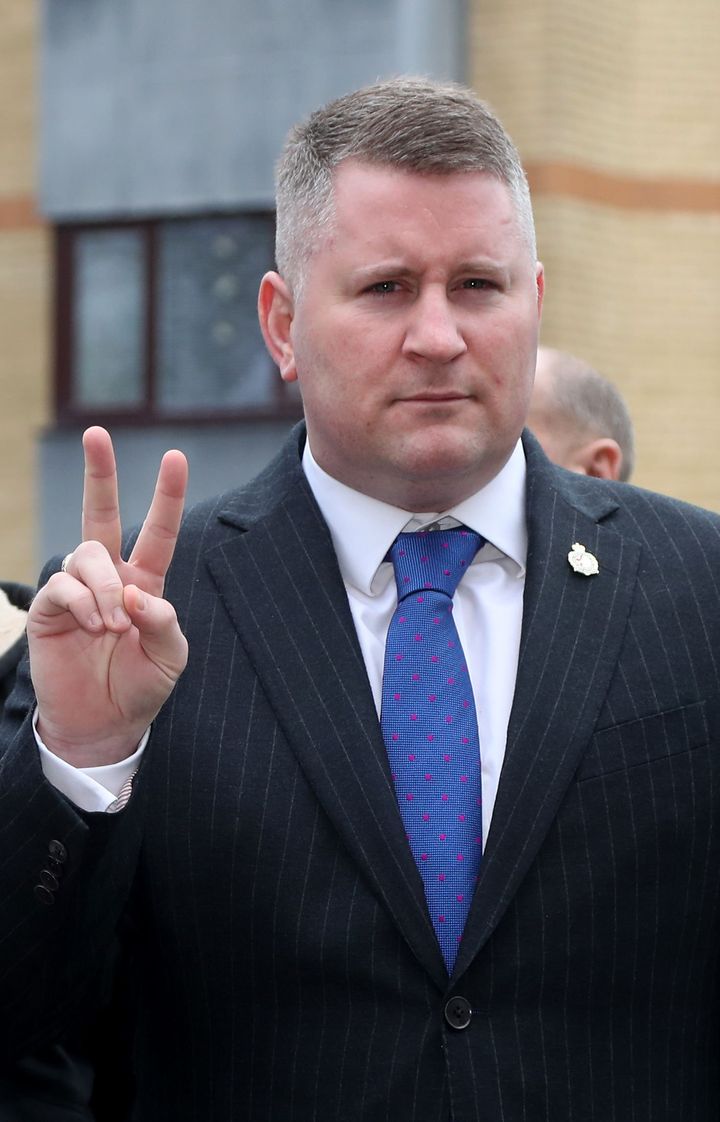 Britain First leader Paul Golding is also facing allegations of religiously aggravated harassment 