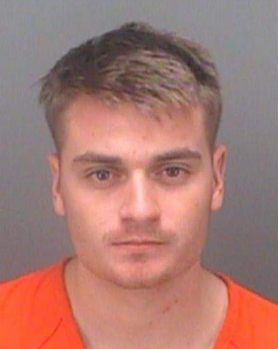 Brandon Russell, an Atomwaffen member sentenced to five years in prison over homemade explosives.