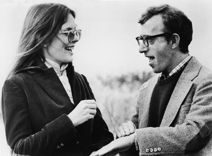 Diane Keaton and Woody Allen talk in a still from the film "Annie Hall."