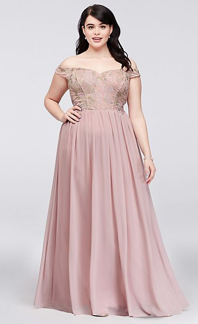 Davids bridal plus outlet size prom dresses