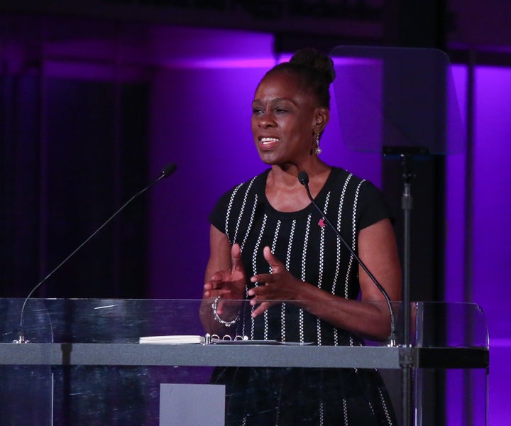 New York City first lady Chirlane McCray, shown here in September, spoke Monday at the local school system's first Gender and Sexuality Alliance summit.