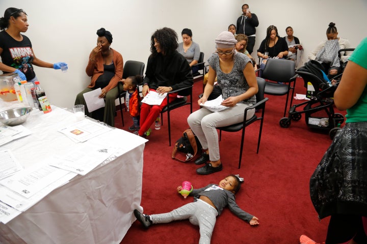 Some 10 to 20 moms come twice a month to the infant health class called Sister to Sister, where topics include everything from nutrition to child support and life insurance.