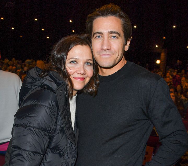 Maggie Gyllenhaal and brother Jake Gyllenhaal attend the "Wildlife" premiere at Sundance on Jan. 20.