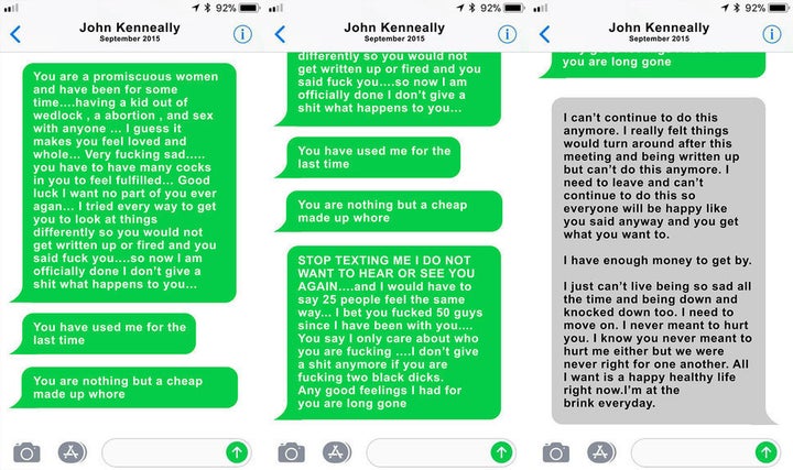 Texts between former Monster executive John Kenneally and his subordinate Page Zeringue shocked many inside the company