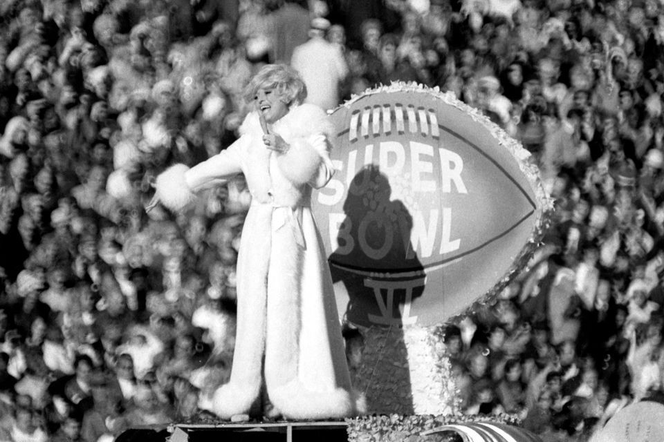 1972: Carol Channing at Super Bowl IV