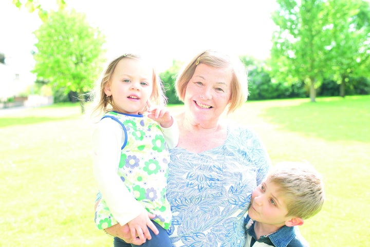 Gillian Foreman with her grandchildren. 