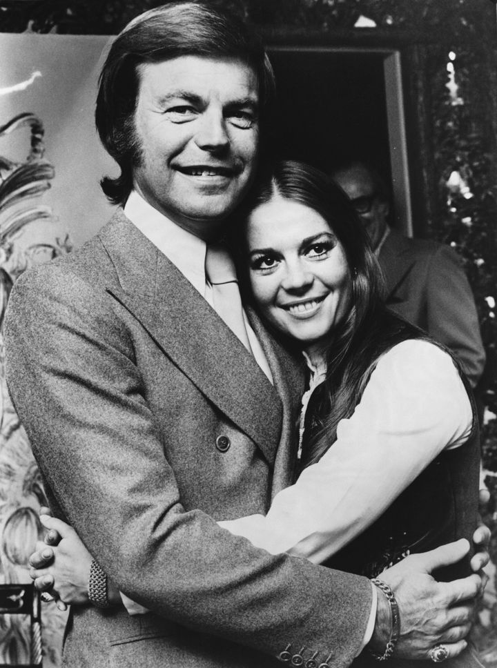 Ο Robert Wagner με τη σύζυγό του Natalie Wood, το 1972. 