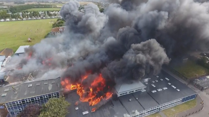 Selsey Academy in West Sussex, burned down in 2016