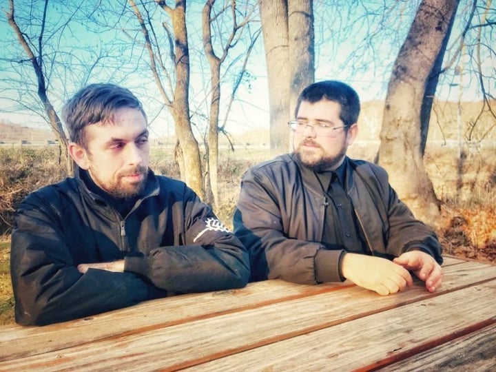 Tony Hovater, left, and Matthew Heimbach, right.