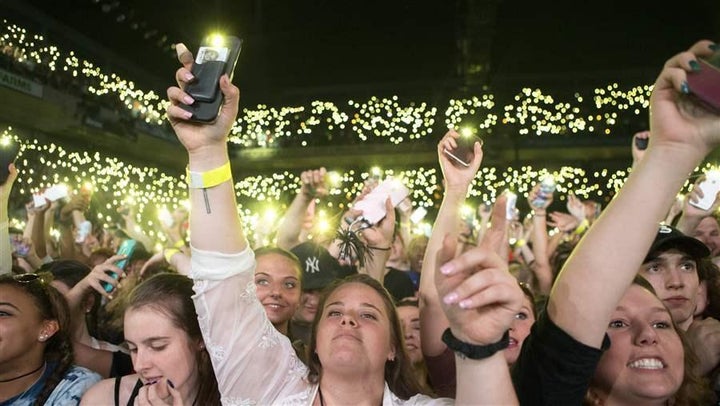 Fans at a Chance the Rapper performance in Baltimore last year. He bought back marked-up tickets from scalpers to sell to his fans at a lower price.