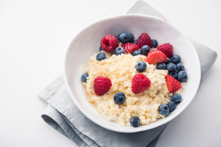 Tambra Raye Stevenson of NativSol Kitchen opts for whole grains, like millet porridge, whole oats or multigrain pancakes.