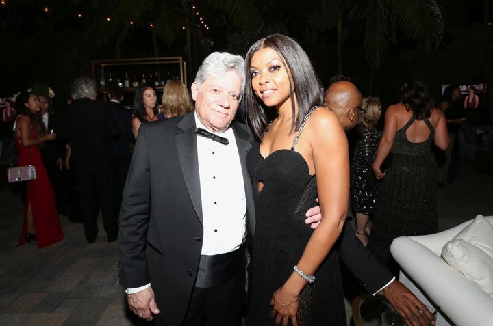 Taraji P. Henson with manager Vincent Cirrincione at an Emmy Awards after-party in 2015.