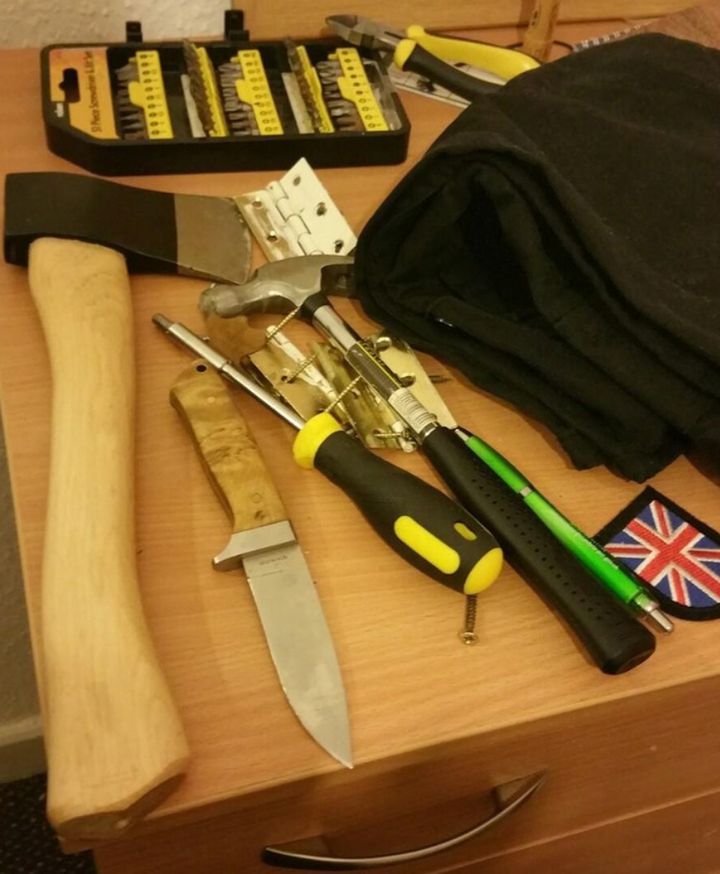 Items found in Stables' flat