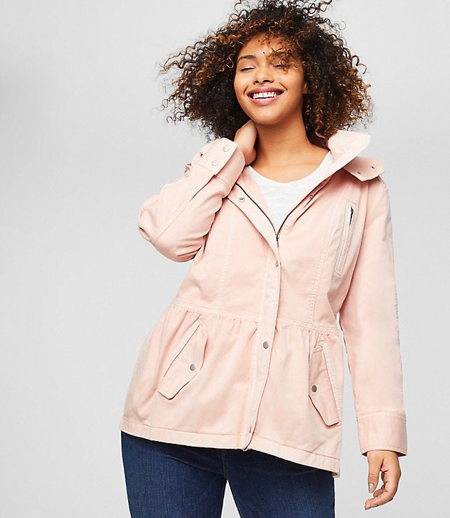 From Loft's new plus collection, featuring the <a href="https://www.loft.com/loft-plus-hooded-utility-jacket/458373" target="_blank">Hooded Utility Jacket</a>. 