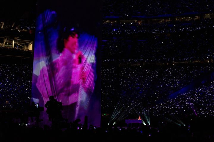 The tribute featured a projection, not a hologram