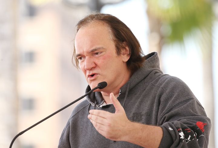 Quentin Tarantino, pictured in May 2017, is getting heat for remarks he made in an old interview with Howard Stern.