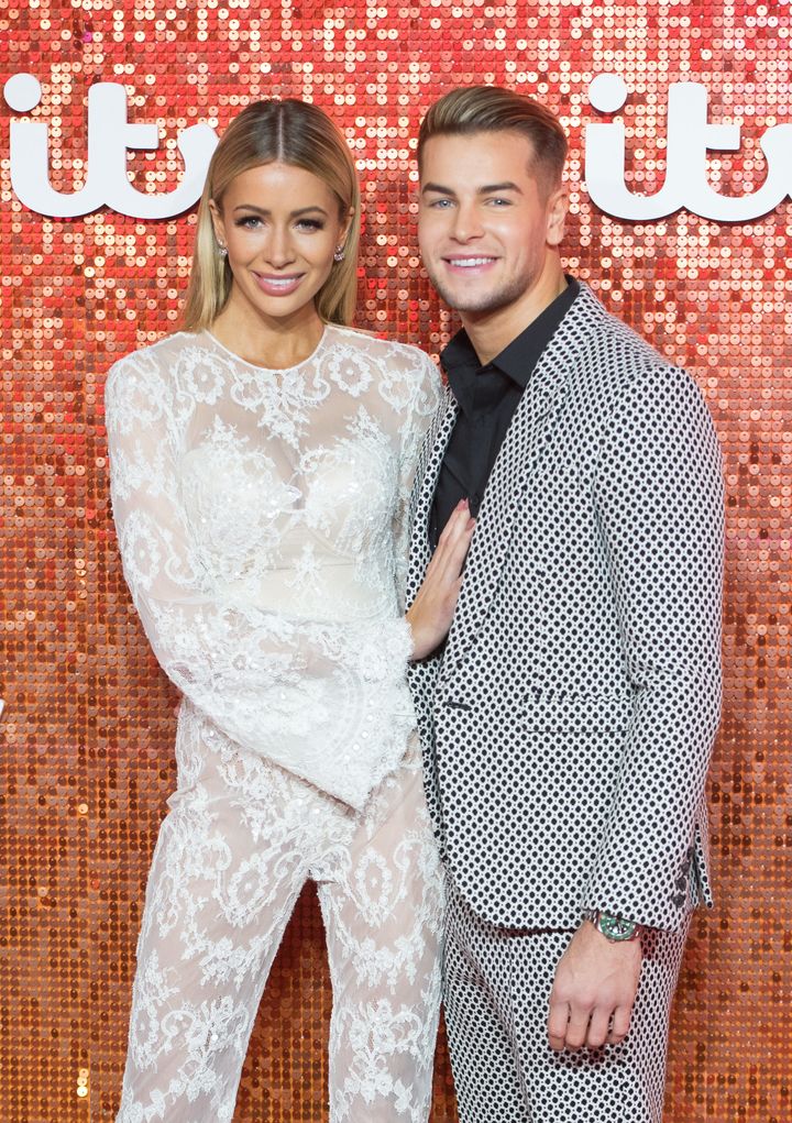 Olivia Attwood with Chris Hughes at the ITV Gala last year