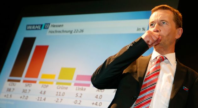 September 2013: AfD-Sprecher Bernd Lucke am Wahlabend