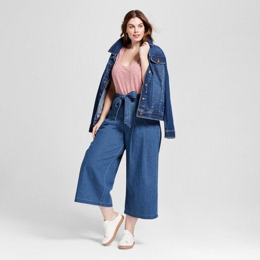 From Target's new Universal Thread clothing line, featuring the <a href="https://www.target.com/p/women-s-plus-size-tie-front-wide-leg-jeans-universal-thread-153-medium-wash/-/A-53058495#lnk=sametab" target="_blank" role="link" class=" js-entry-link cet-external-link" data-vars-item-name="Tie Front Wide Leg Jeans" data-vars-item-type="text" data-vars-unit-name="5a79c159e4b0164659c8957a" data-vars-unit-type="buzz_body" data-vars-target-content-id="https://www.target.com/p/women-s-plus-size-tie-front-wide-leg-jeans-universal-thread-153-medium-wash/-/A-53058495#lnk=sametab" data-vars-target-content-type="url" data-vars-type="web_external_link" data-vars-subunit-name="article_body" data-vars-subunit-type="component" data-vars-position-in-subunit="15">Tie Front Wide Leg Jeans</a>.