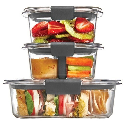 Biandeco Tempered Glass Food Container with Bpa-free Locking Lid