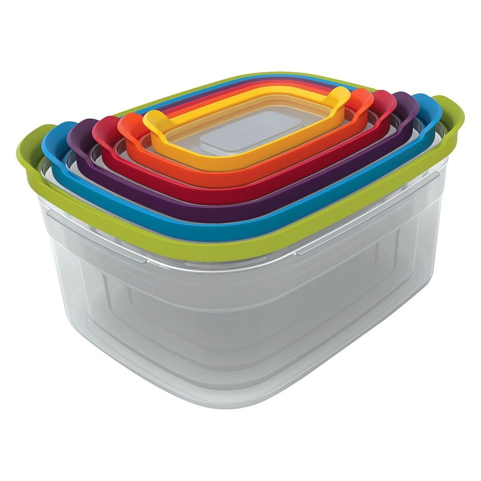 16 Pcs Plastic Food Storage Containers Set with Air Tight Locking Lids