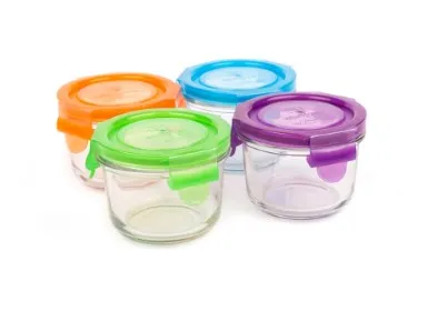 Biandeco Tempered Glass Food Container with Bpa-free Locking Lid