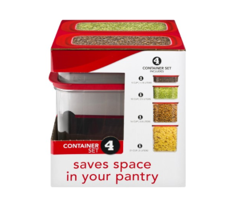 Rubbermaid 8pc Brilliance Pantry Food Storage Container Set