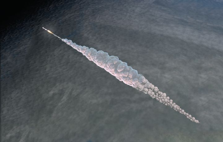 The meteor explosion pictured here is the result of a 3-D simulation by the author. By modeling such events, he and colleagues can compare them to past and future airburst observations in order to learn more about both their progenitor asteroids and the power they bring with them into Earth’s atmosphere.