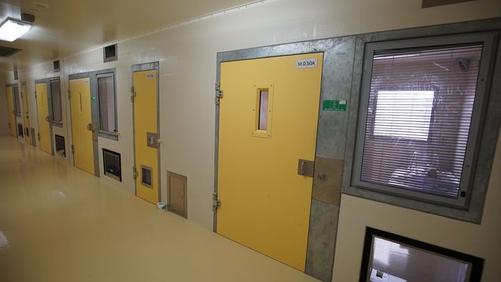 A prisoner in a solitary confinement cell at Lotus Glen correctional center. Lotus Glen in northern Queensland was among those cited in the Human Rights Watch report.