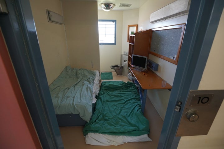 Many cells, like this one at Brisbane women's correctional center, are overcrowded as two or more inmates are jammed into a c