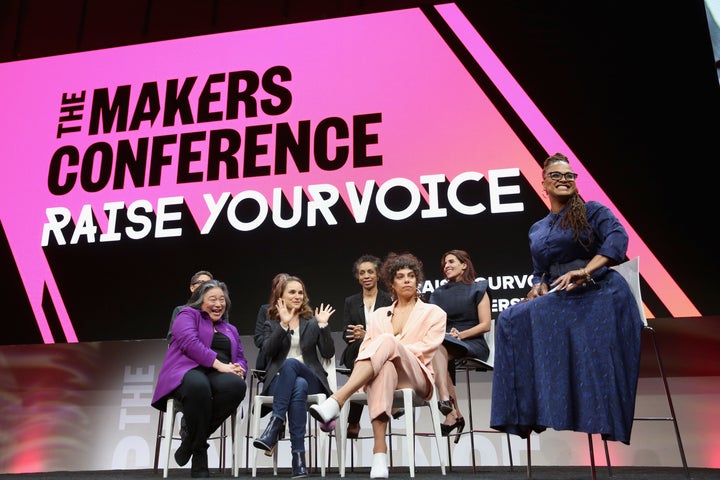 Ava DuVernay led the panel discussion and was joined by Jill Soloway, Rashida Jones, Tina Tchen, Melina Matsoukas, Nina Shaw, Maha Dakhil and Natalie Portman 