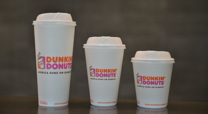 Instead of polystyrene foam cups, Dunkin' Donuts plans to offer these double-walled paper cups.