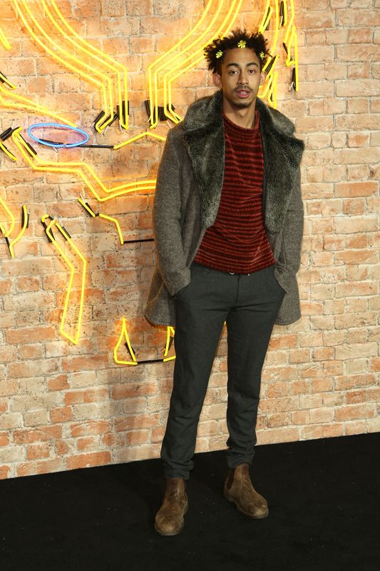 LONDON, ENGLAND - FEBRUARY 08:  Jordan Stephens attends the European Premiere of 'Black Panther' at the Eventim Apollo on February 8, 2018 in London, England.  (Photo by David M. Benett/Dave Benett/WireImage)