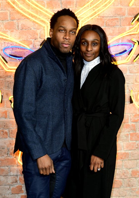 Lemar and Charmaine Powell attending The Black Panther European Premiere at The Eventim Apollo Hammersmith London. (Photo by Ian West/PA Images via Getty Images)