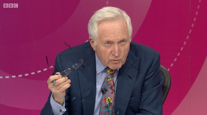 David Dimbleby earned cheers from the audience for his smackdown of Terry Christian 