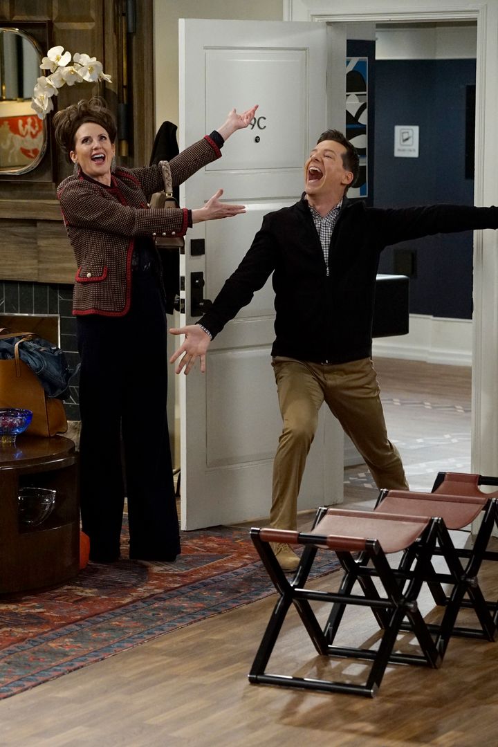 Megan Mullally and Sean Hayes in the new series of 'Will And Grace'