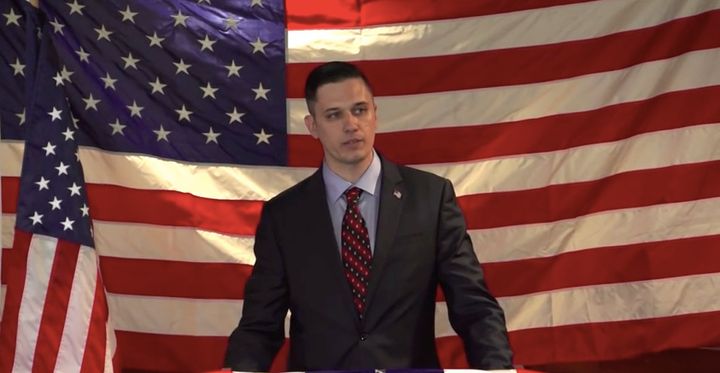 Augustus Invictus is seen in 2015, announcing his earlier run for Senate.