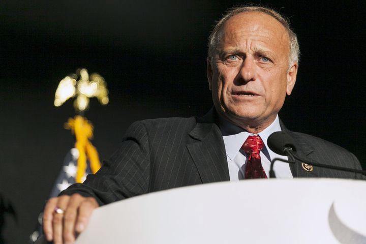 Rep. Steve King (R-Iowa) speaks at the Iowa Faith and Freedom Coalition Forum in Des Moines, Iowa, Sept. 19, 2015.
