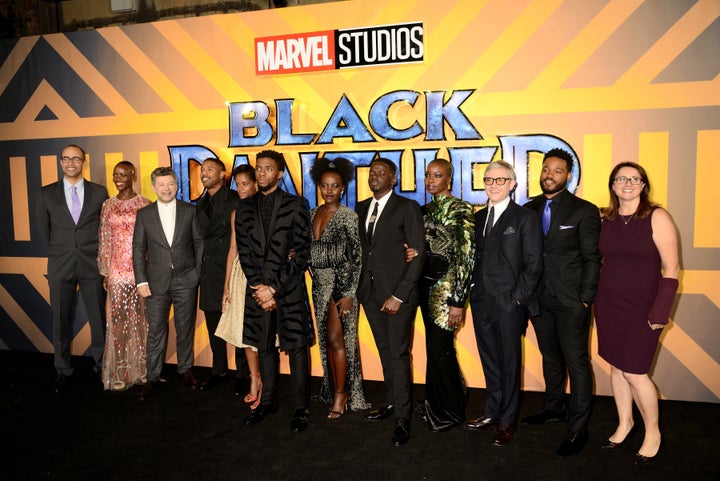 The cast of the "Black Panther" movie.