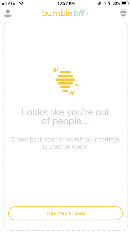 Bumble BFF brought me to an emotional bottom.