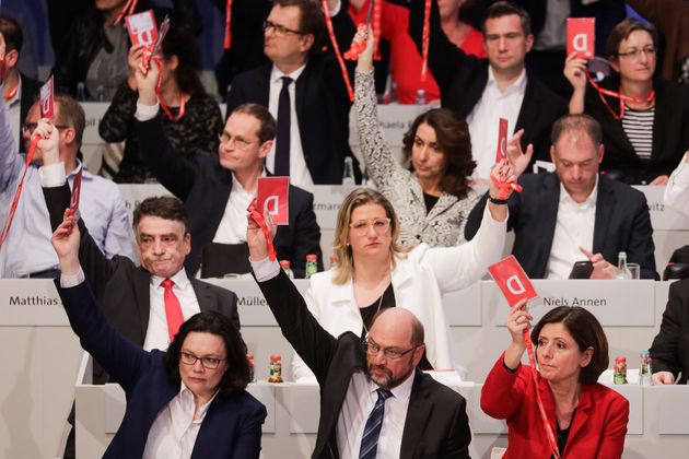 Der SPD-Parteivorstand beim jüngsten Parteitag in Bonn.